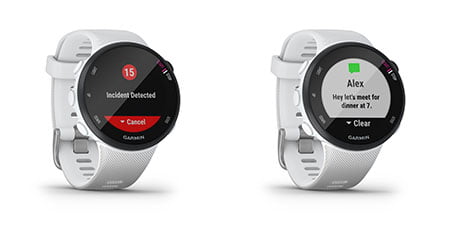 Garmin Forerunner 45 horloge displays