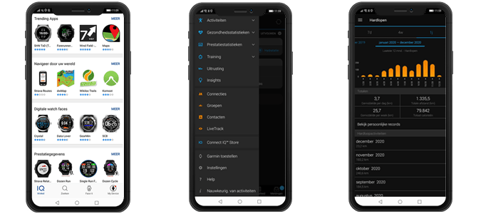 Garmin Connect en IQ apps